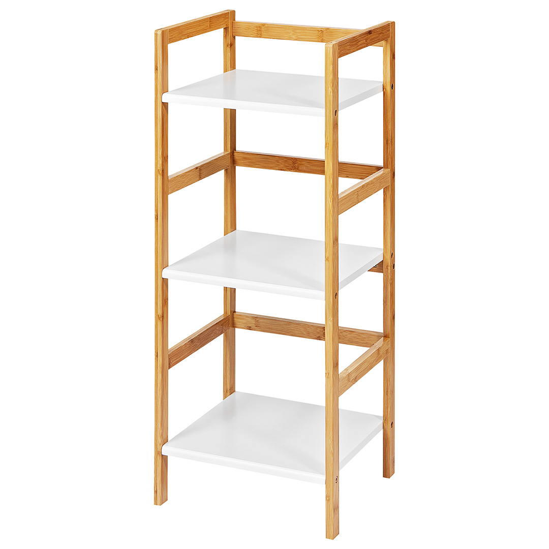 Bamboo stackable shelf