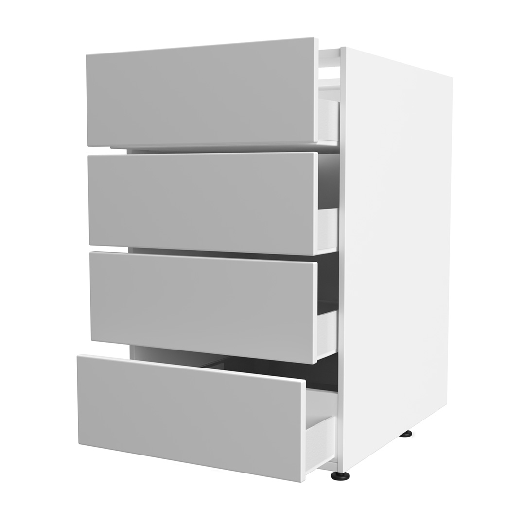 Cabinet Base 4-drawer White