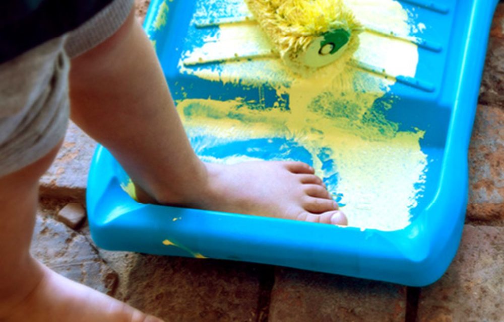 How to turn you child’s footprint into a fun piece of art