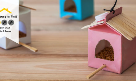 How to upcycle a yoghurt container into a bird feeder