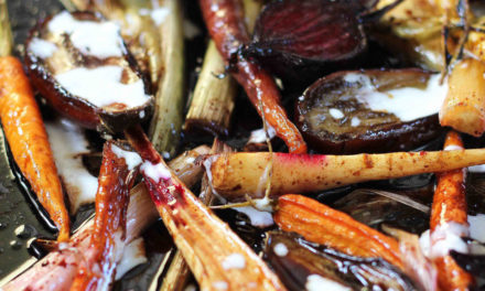 How to make warm balsamic roast vegetable salad with buttermilk dressing