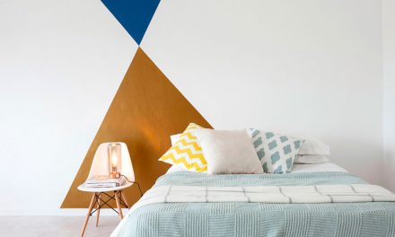 How to paint a geometric feature wall