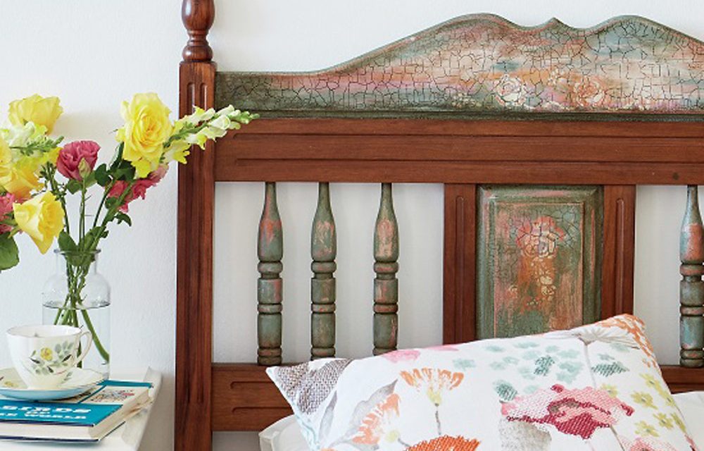How to paint an antique headboard