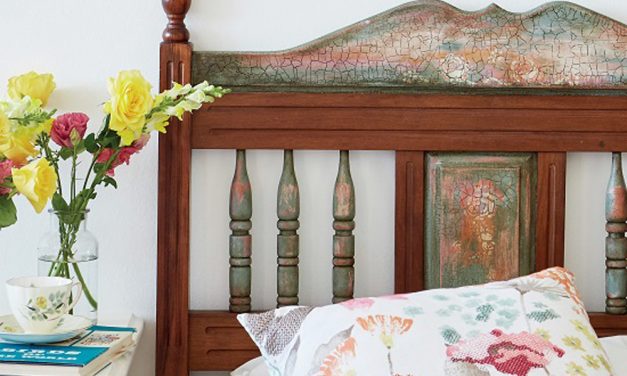 How to paint an antique headboard