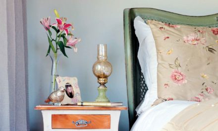 How to upcycle a bedside table using a distressed paint effect