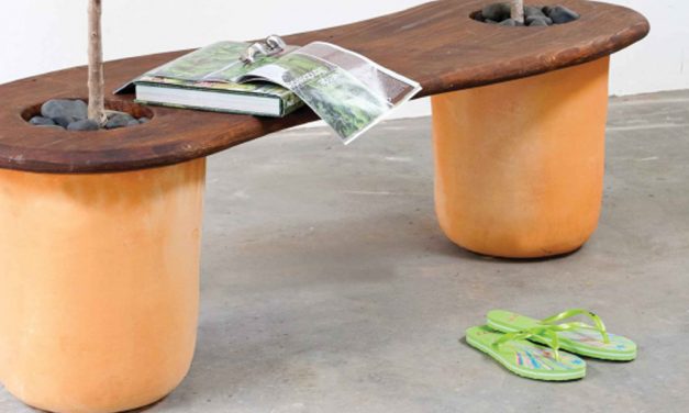 How to make a bench with 2 pot planters