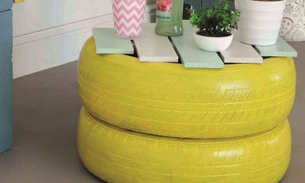 How to make a tyre table