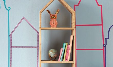 How to build a house bookshelf