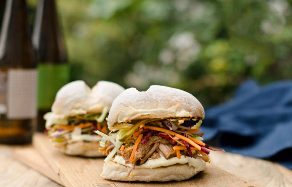 How to make spiced pulled-pork buns with crunchy fennel coleslaw
