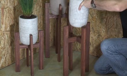 How to make a pot plant stand