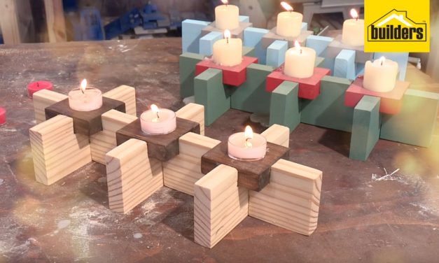 How to make candle holders out of wood