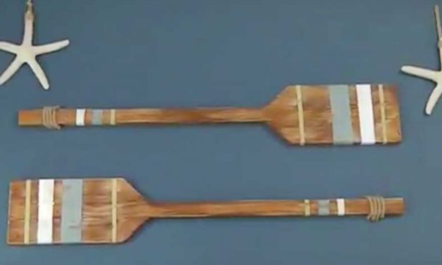 How to make decorative wooden oars