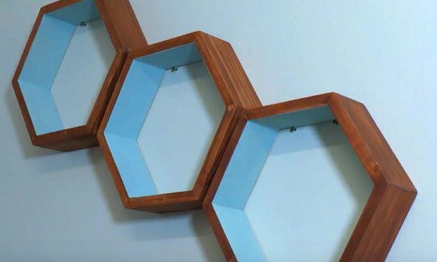 How to Make Floating Hexagon Shelves