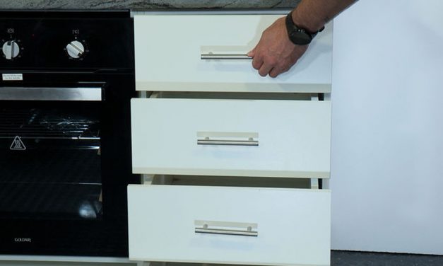 How to assemble a four drawer kitchen base unit flat pack
