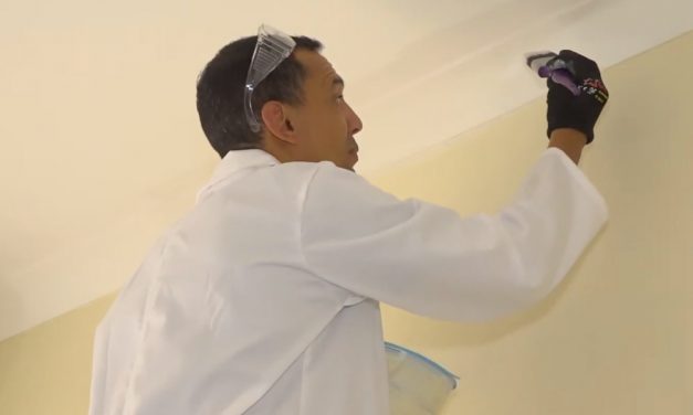 Bedroom makeover : How to paint ceilings
