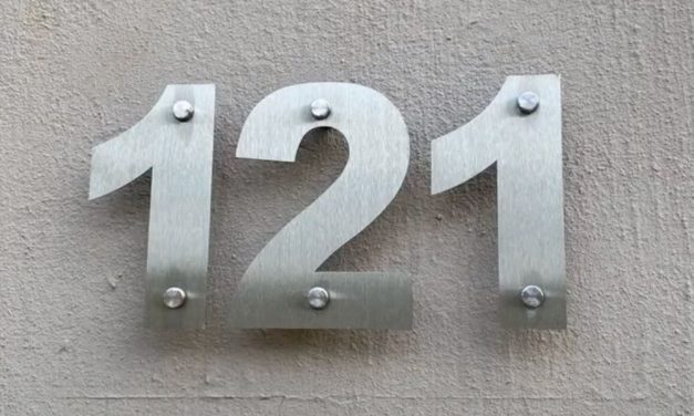 How to install a 3d house number