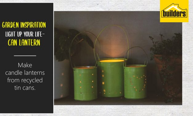 Make lanterns from recycled tins