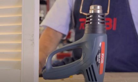 How to use the Ryobi Heat Gun to strip paint and soften adhesives