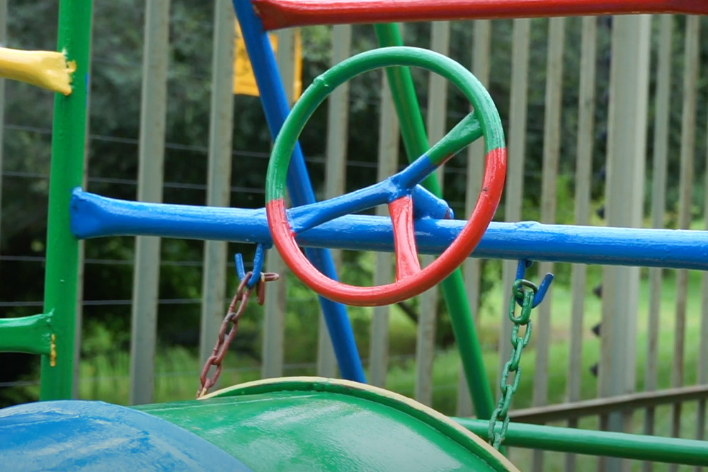 Jungle Gym Refurb with Environmentally Friendly Paint