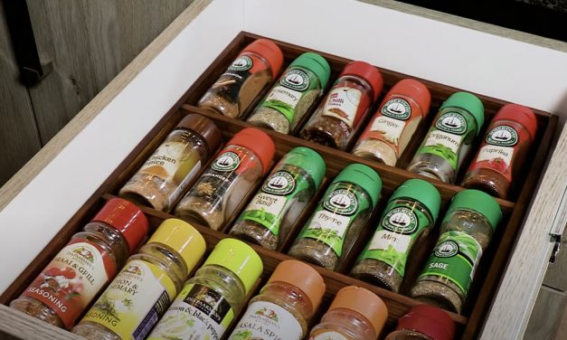 Get Your Spices In Order With This DIY Spice Drawer Organiser