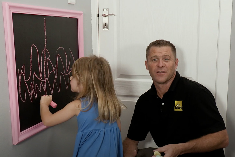 Get The Kids Involved With This Fun Chalkboard Wall DIY