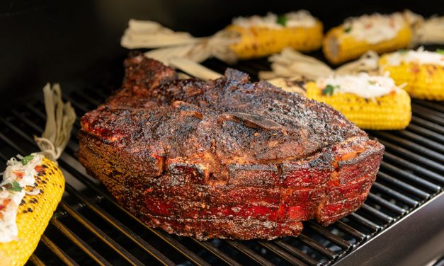 Chipotle Smoked Pork Shoulder with Mexican Street Corn
