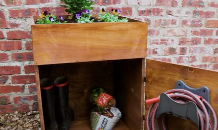 DIY How To Make A Stylish Garden Storage Box