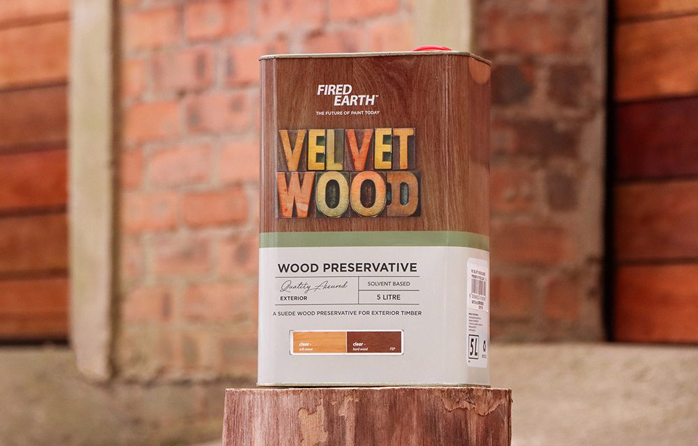 Revive your garage doors with Fired Earth Velvet Wood