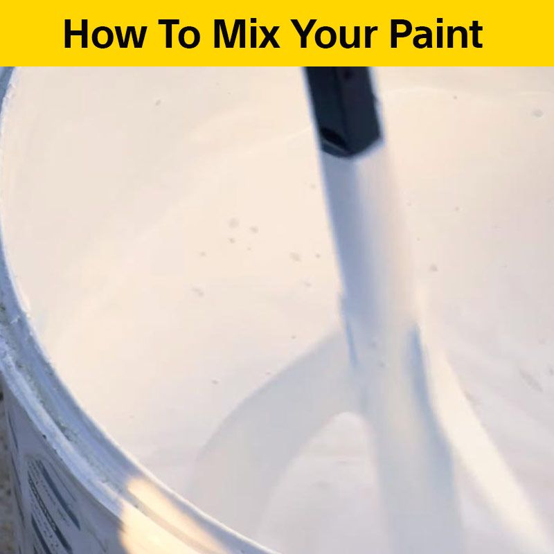 How To Mix Your Paint Properly