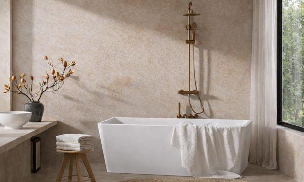 A touch of class and luxury with a freestanding bath
